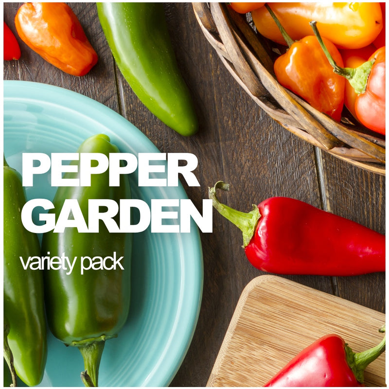 All-in-One Pepper Garden Variety Pack - SeedsNow.com